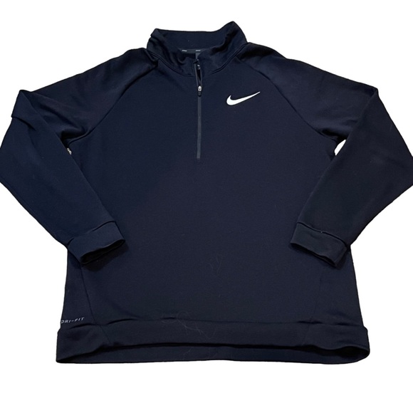 Nike Other - NIKE ZIp front pullover black Dri-Fit large great pre owned condition